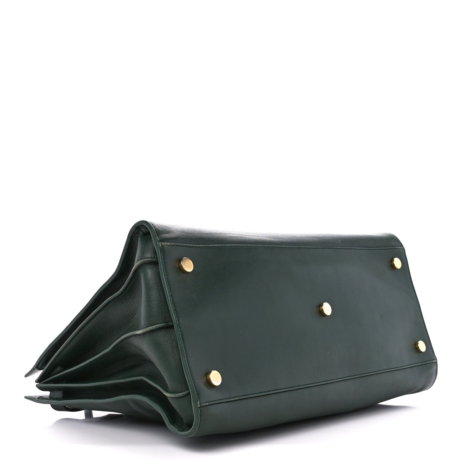 Saint Laurent Calfskin Large Sac de Jour Carryall Dark Green 4 of 16