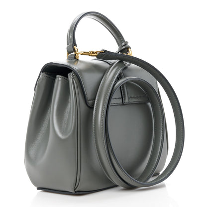 Celine Satinated Calfskin Mini 16 Top Handle Bag Grey 3 of 13