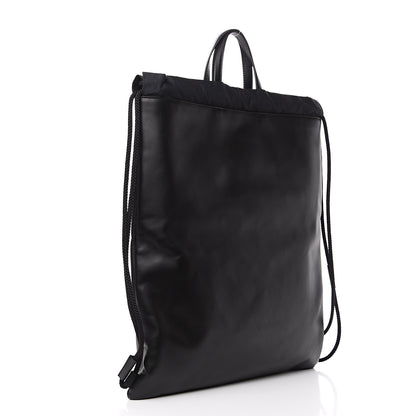 Gucci Calfskin Small GucciGhost Drawstring Backpack Black 2 of 10