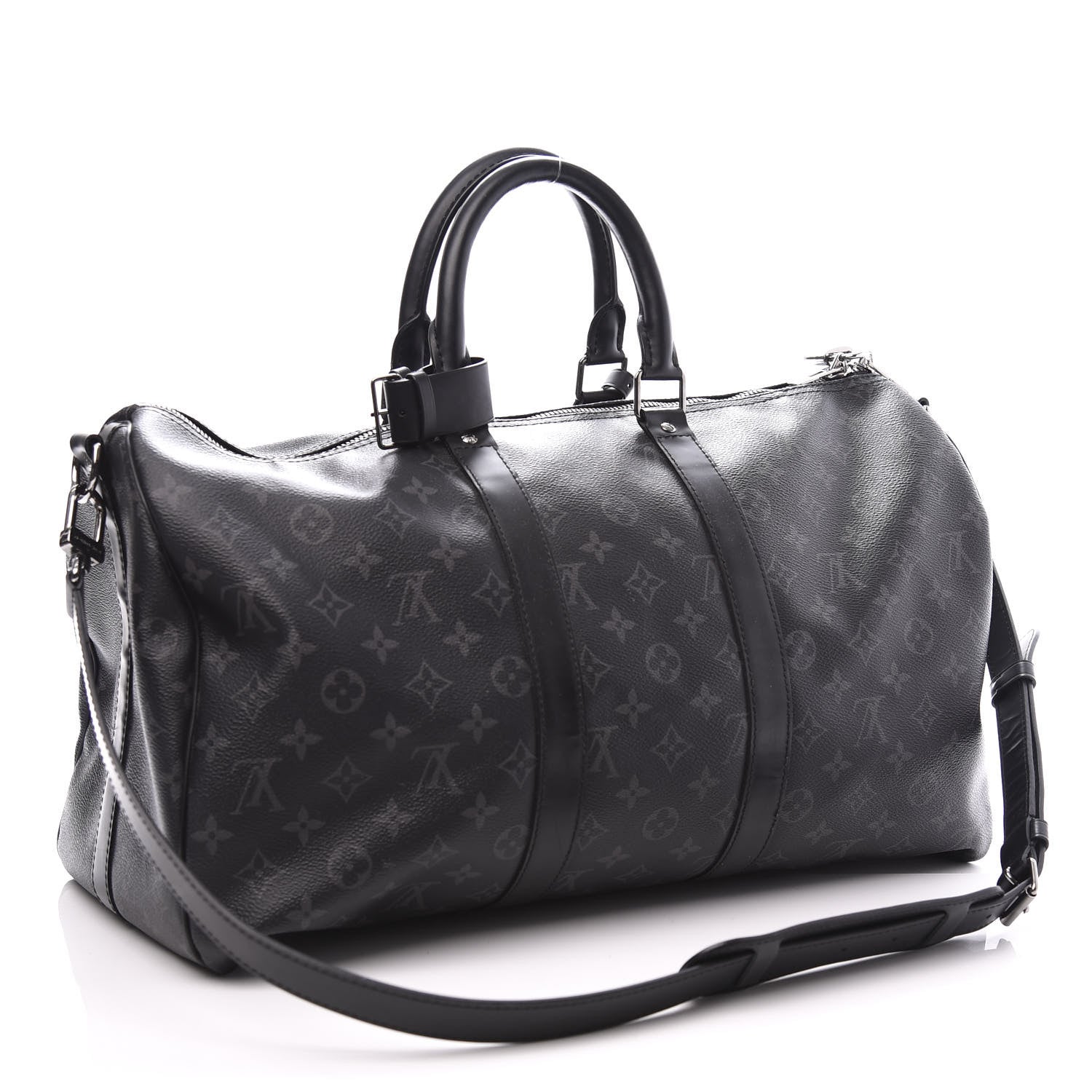 Louis Vuitton Monogram Eclipse Keepall Bandouliere 45 2 of 12