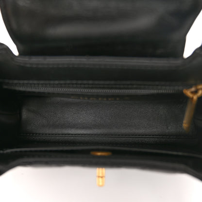 Chanel Shiny Aged Calfskin Quilted Nano Kelly Shopper Black 5 of 11