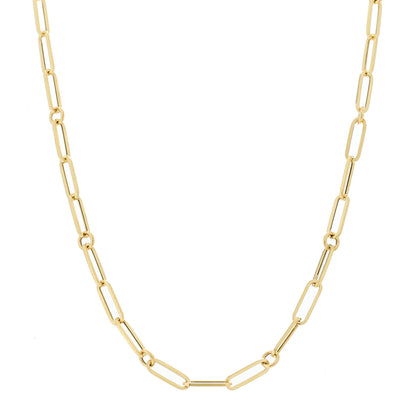 Roberto Coin 18K Yellow Gold Paper Clip Link Necklace 1 of 4