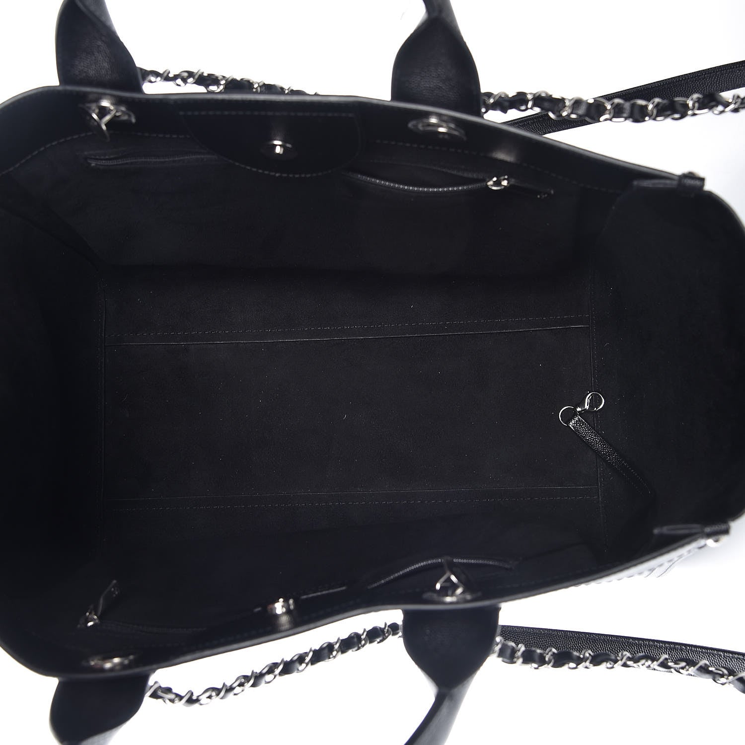 Chanel Caviar Medium Studded Deauville Tote Black 6 of 10