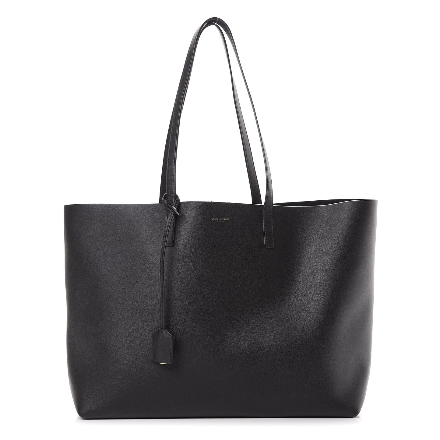 Calfskin Large Shopping Tote Black