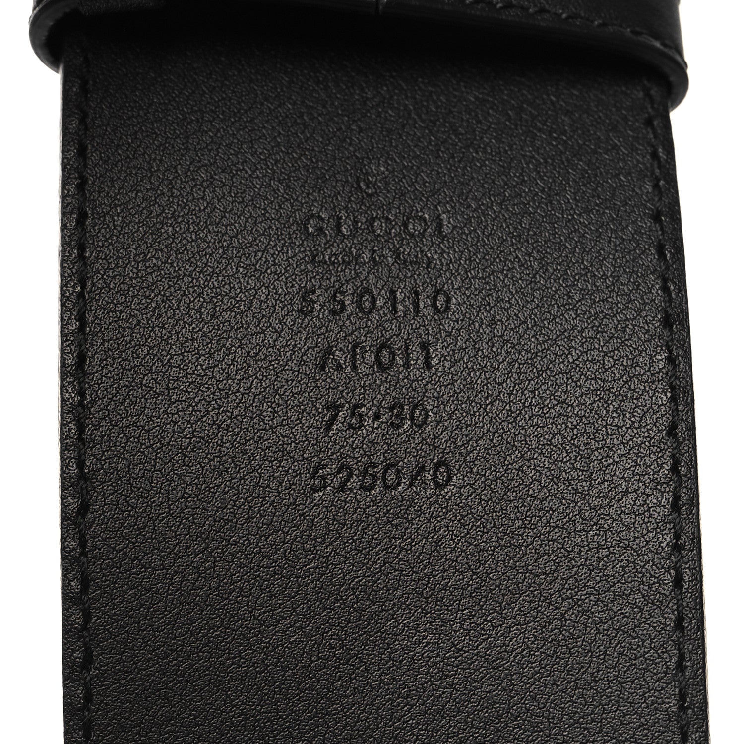 Gucci Calfskin Crystal Double G 55mm Belt 75 30 Black 5 of 6