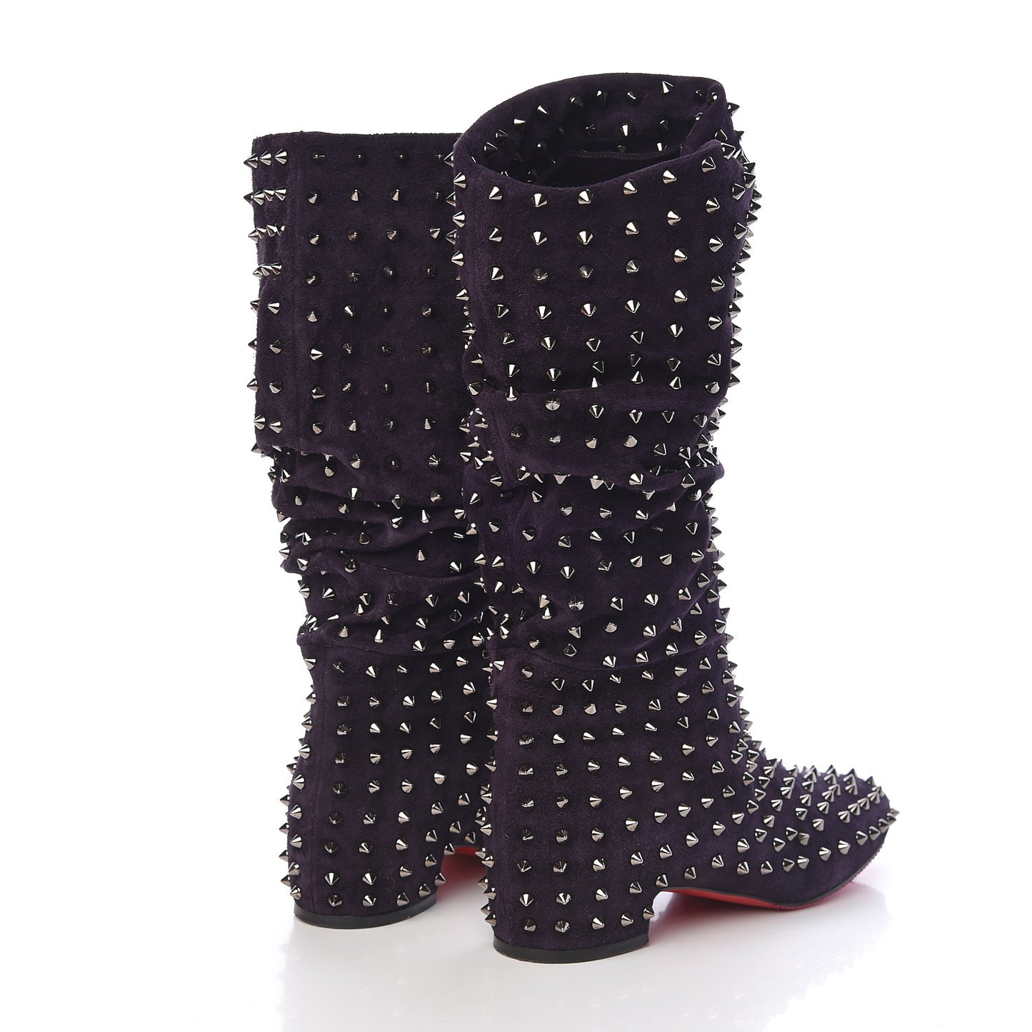 Veau Velours London Bridge Boots 40.5 Eclipse Gun Metal