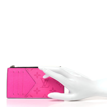 Louis Vuitton Taigarama Coin Card Holder Fuchsia 2 of 7