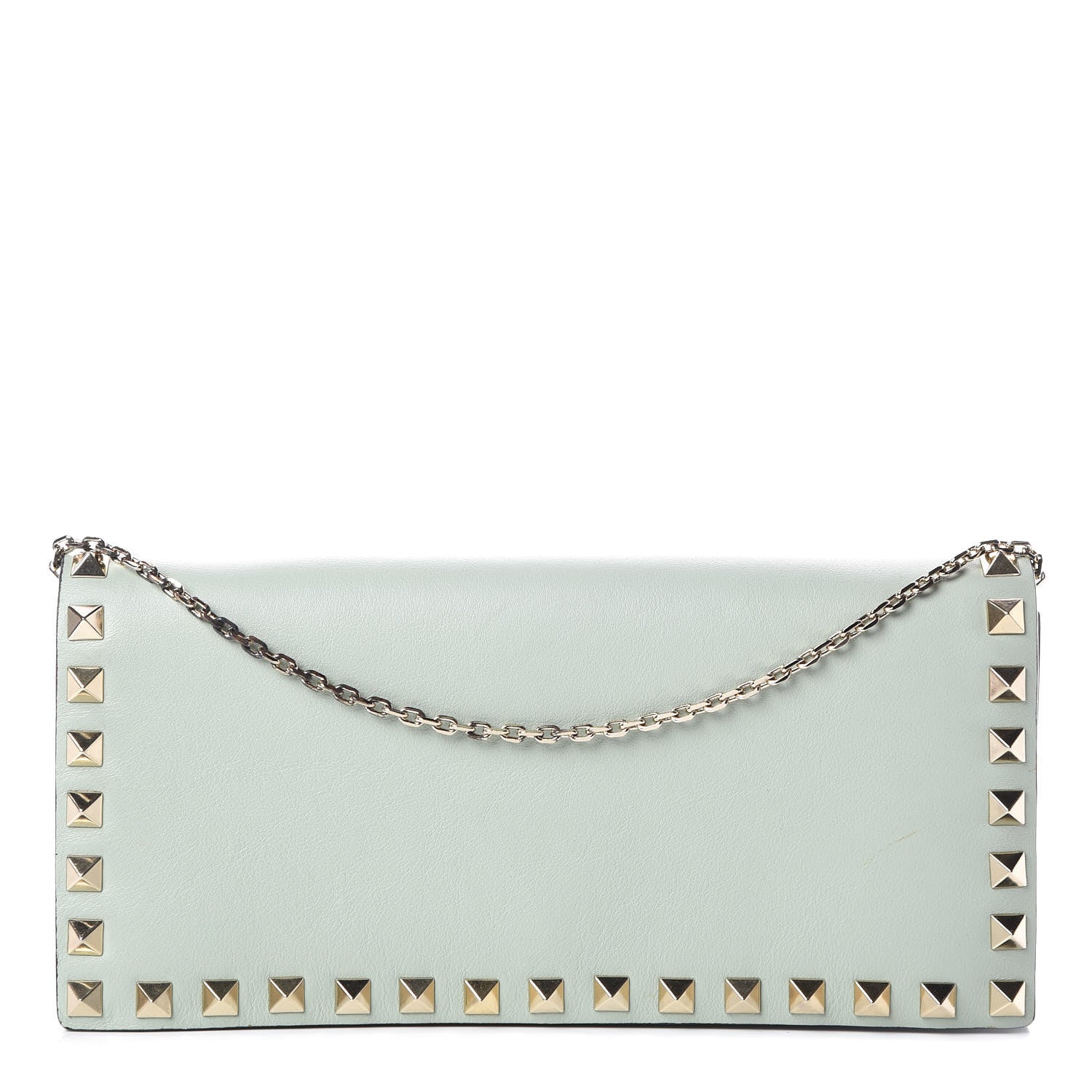 Valentino Garavani Vitello Watercolor Chain Crossbody Bag Rose Green Yellow Sky 1 of 8