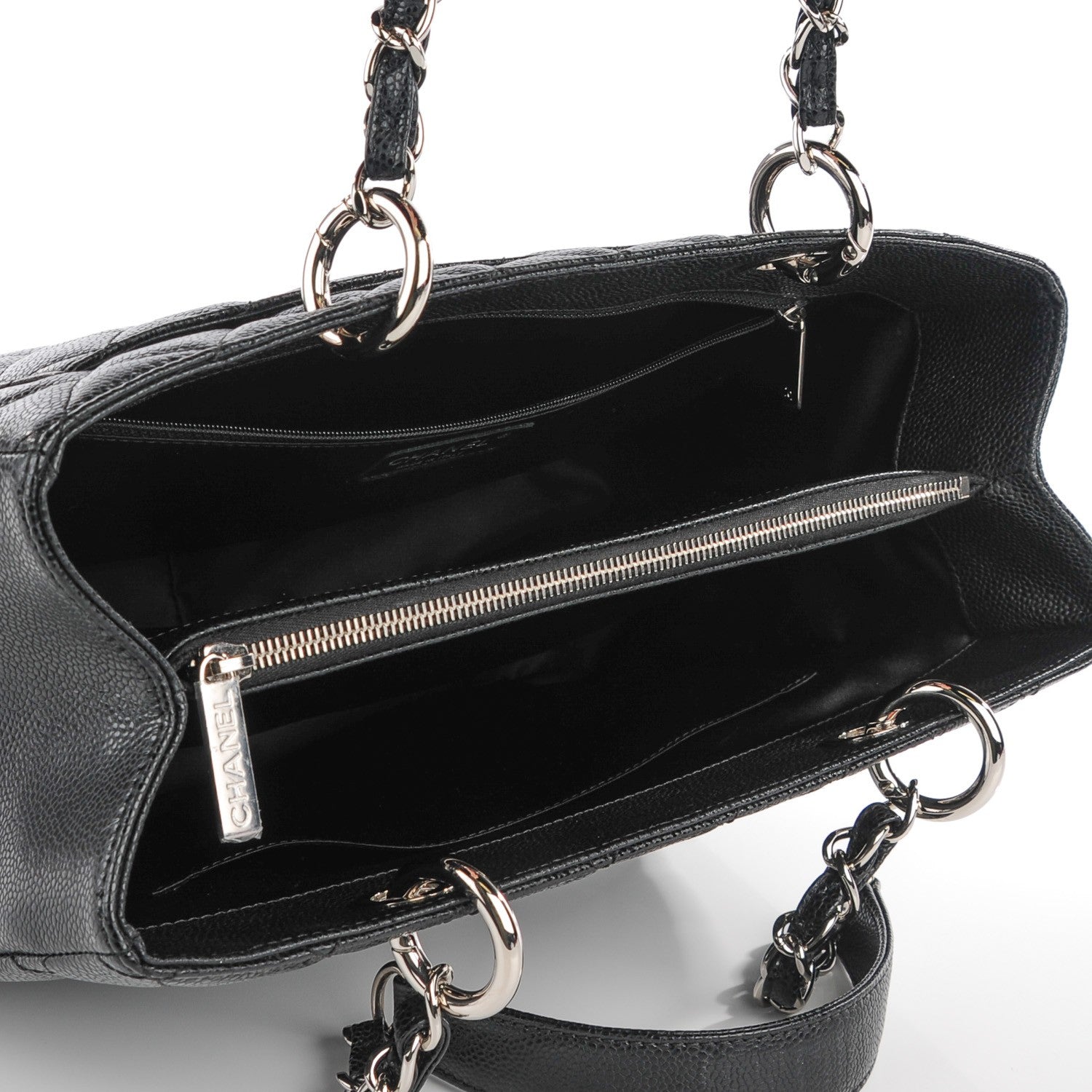 Chanel Caviar Quilted Grand Shopping Tote GST Black 5 of 7