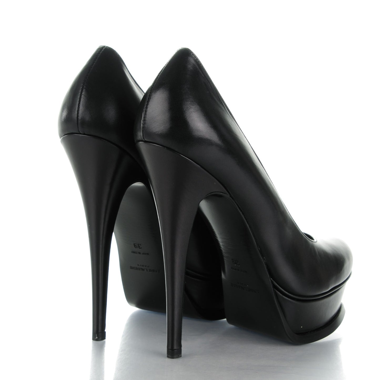 Calfskin Tribtute 105 Platform Pumps 39 Nero Black
