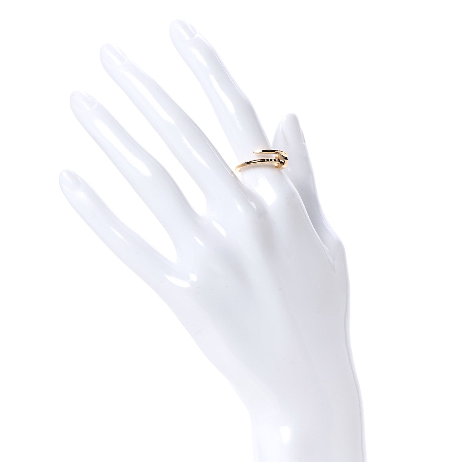 Cartier 18K Yellow Gold Small Juste Un Clou Ring 54 7 2 of 5