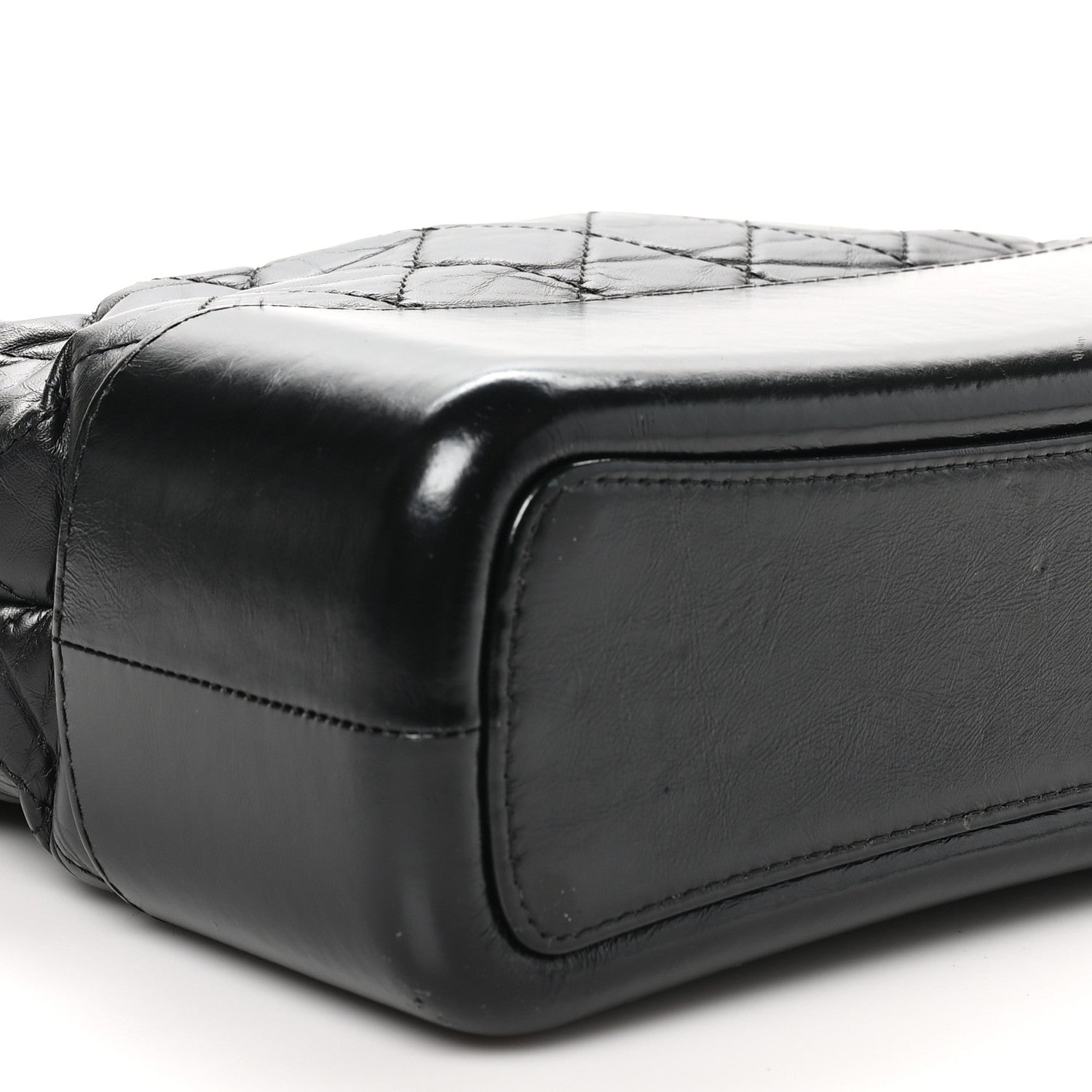 Chanel Aged Calfskin Quilted Medium Gabrielle Hobo Black 9 of 11