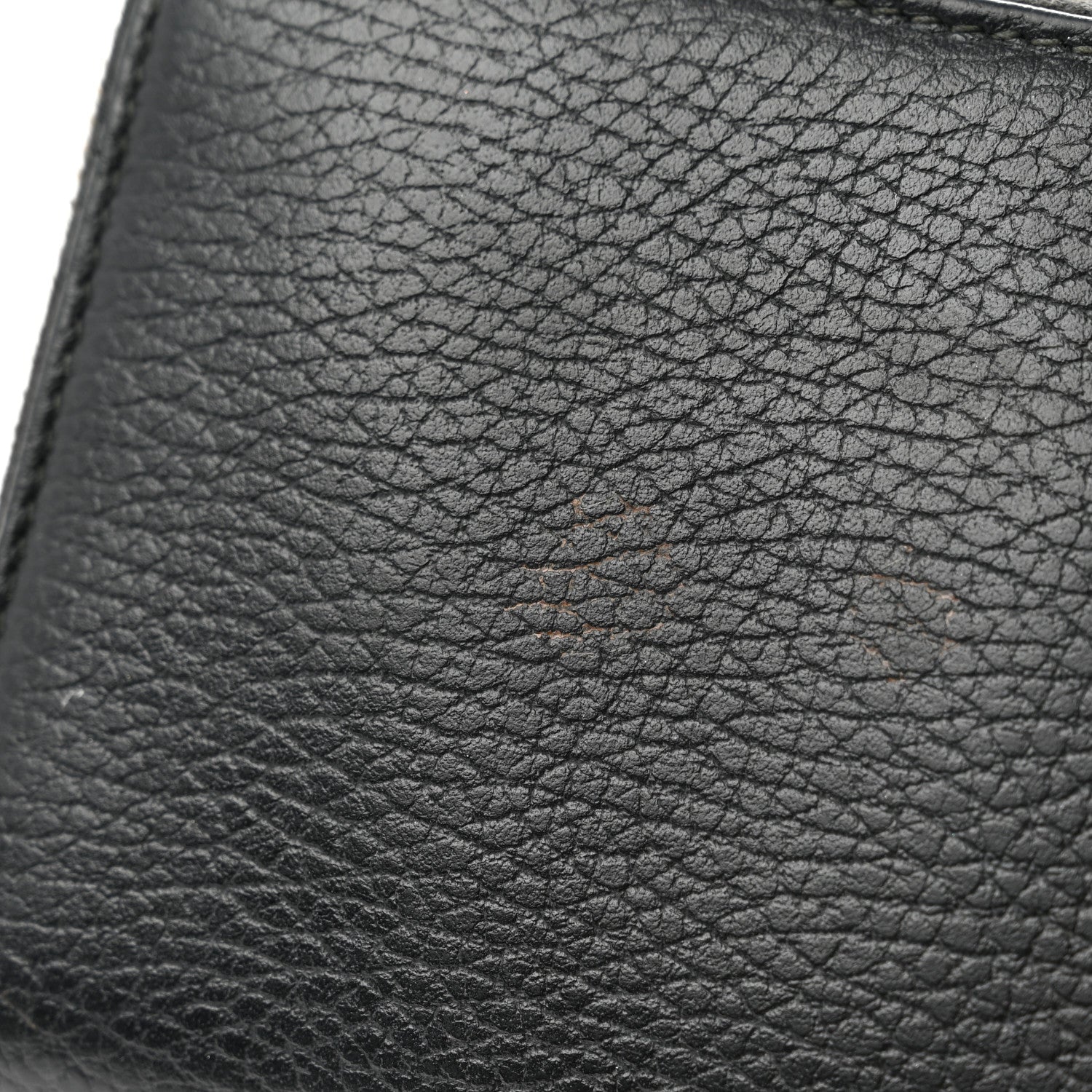 Gucci Dollar Calfskin GG Marmont Zip Around Wallet Black 8 of 8