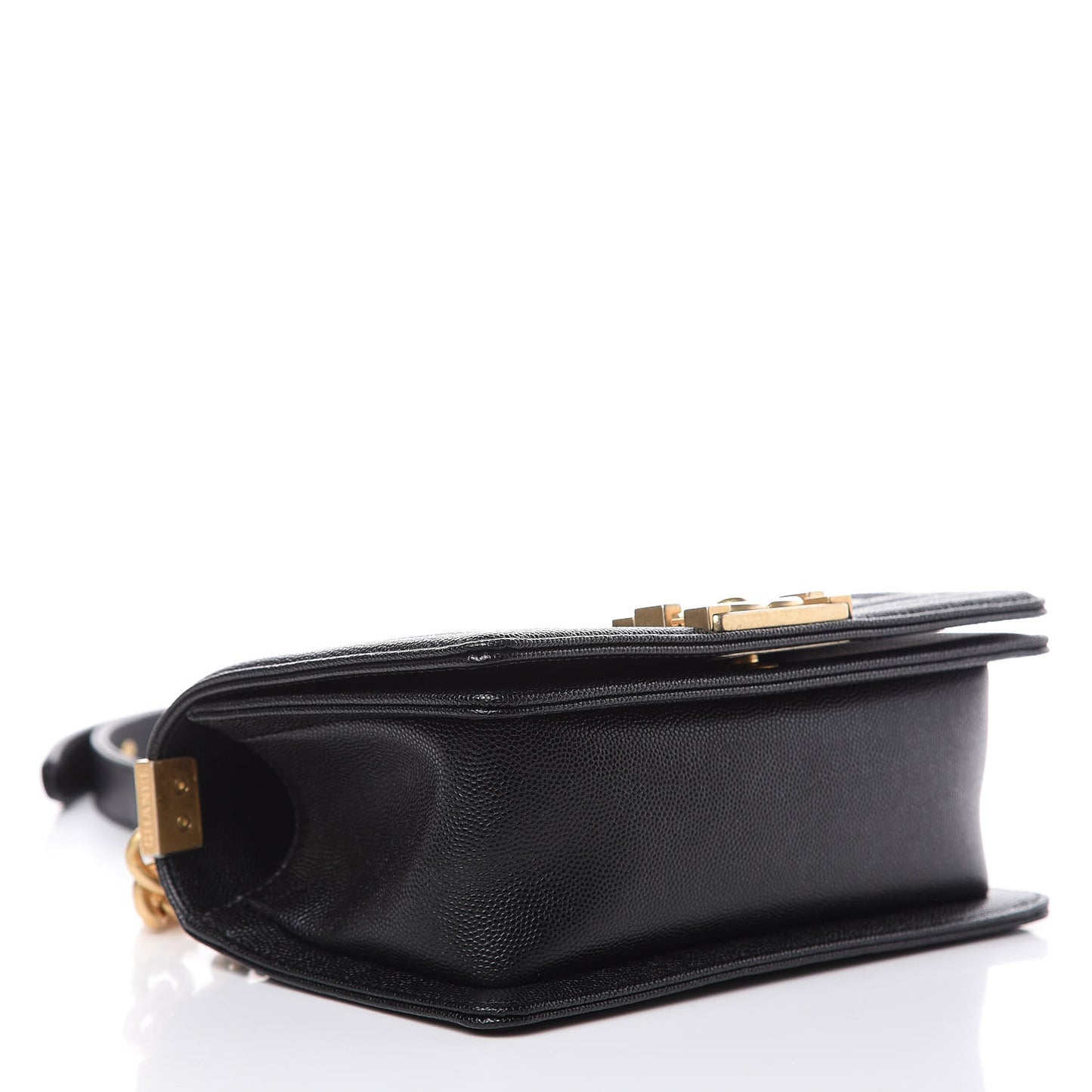 Caviar Quilted Small Boy Flap Black