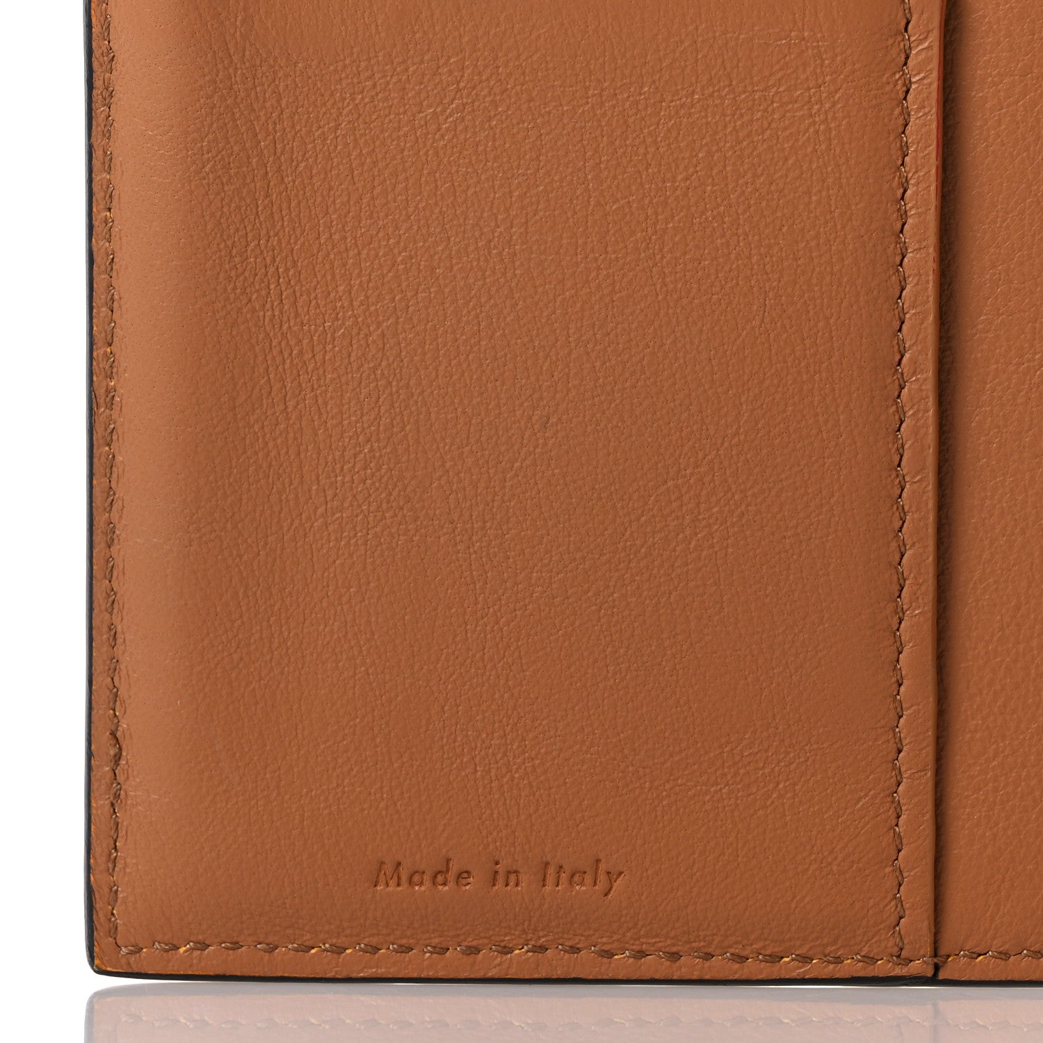 Celine Smooth Lambskin Medium Frame Multifunction Wallet Tan Optic White 6 of 13