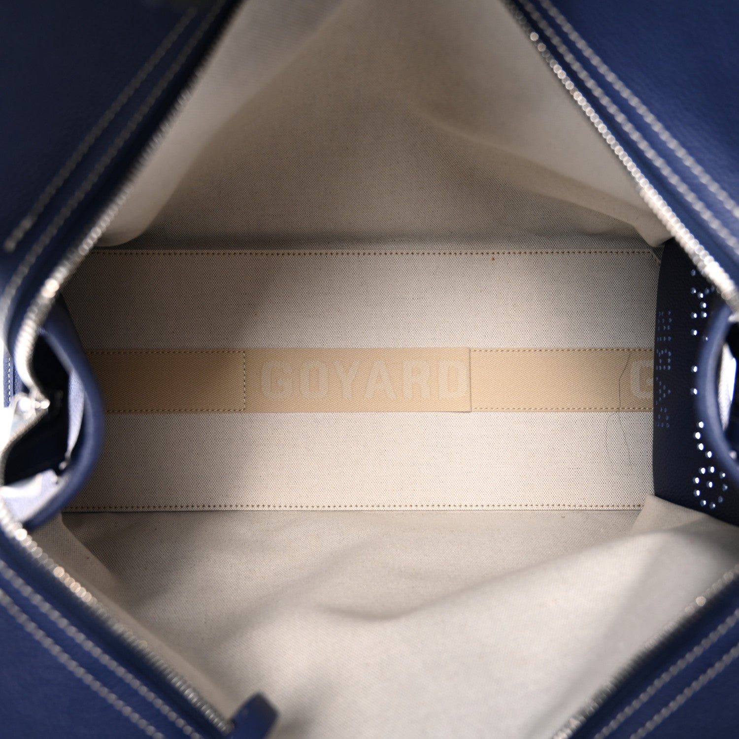 Goyard Goyardine Sac Hardy Pet Carrier PM Navy 6 of 12