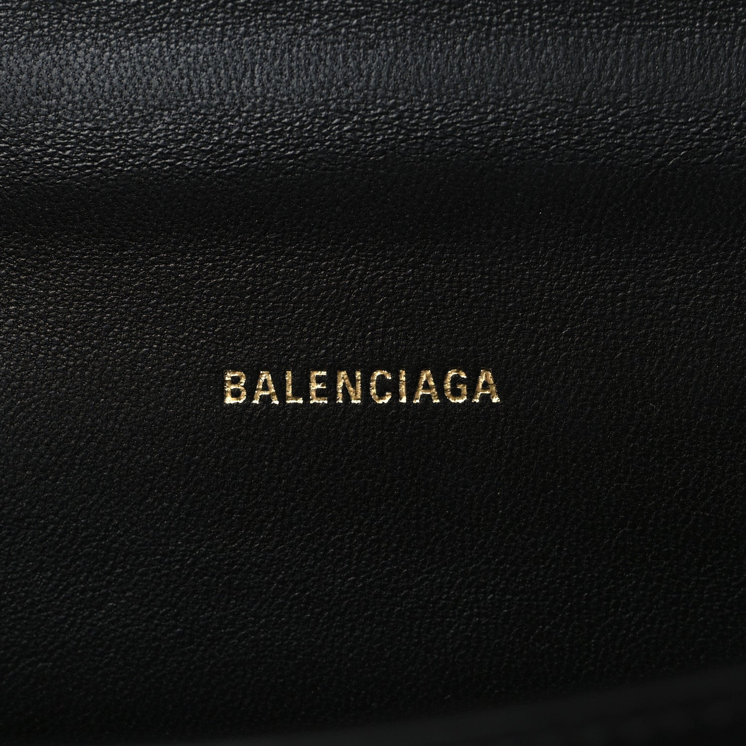 Balenciaga Shiny Box Calfskin Hourglass Top Handle Bag XS Black 6 of 10