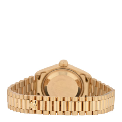 Rolex 18K Yellow Gold Diamond 26mm Datejust President Watch Champagne 69178 3 of 4