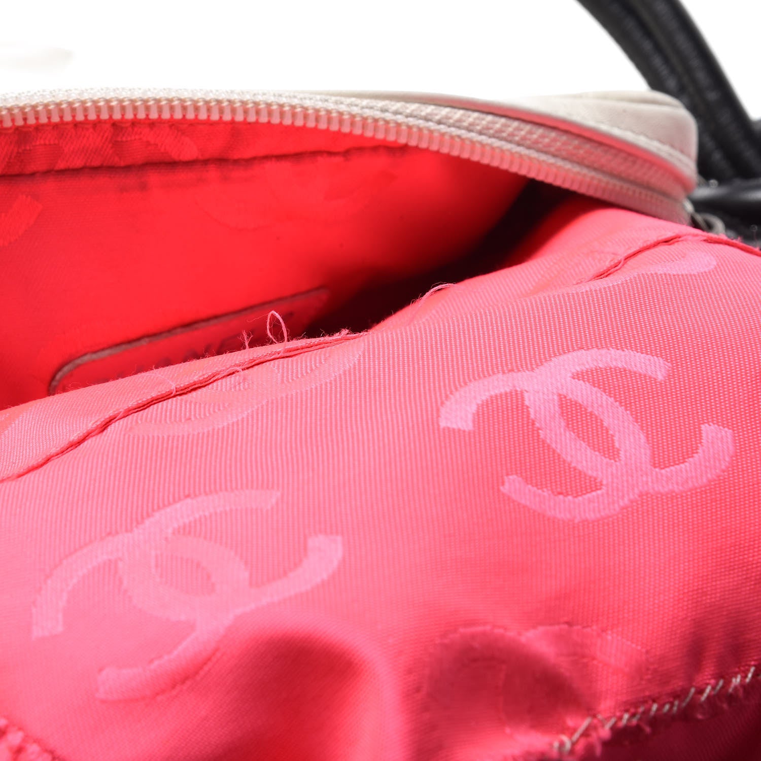 Chanel Calfskin Quilted Medium Cambon Messenger White Black 16 of 16