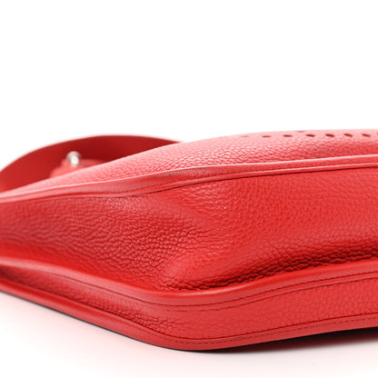 Hermes Taurillon Clemence Evelyne III PM Rouge Tomate 9 of 13