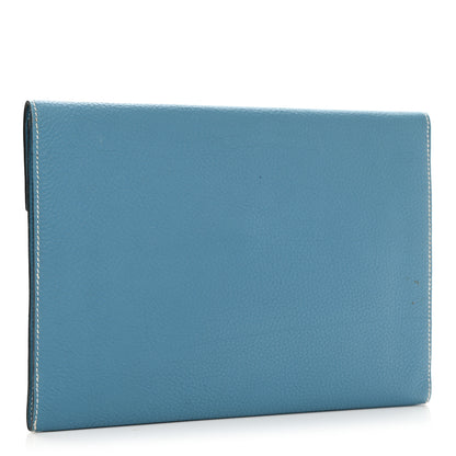 Hermes Togo Pochette Rio Blue Jean 3 of 10