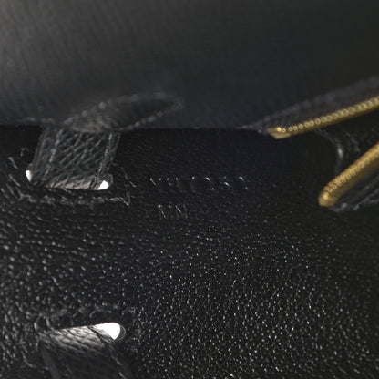 Hermes Epsom Kelly Sellier 25 Black 7 of 11