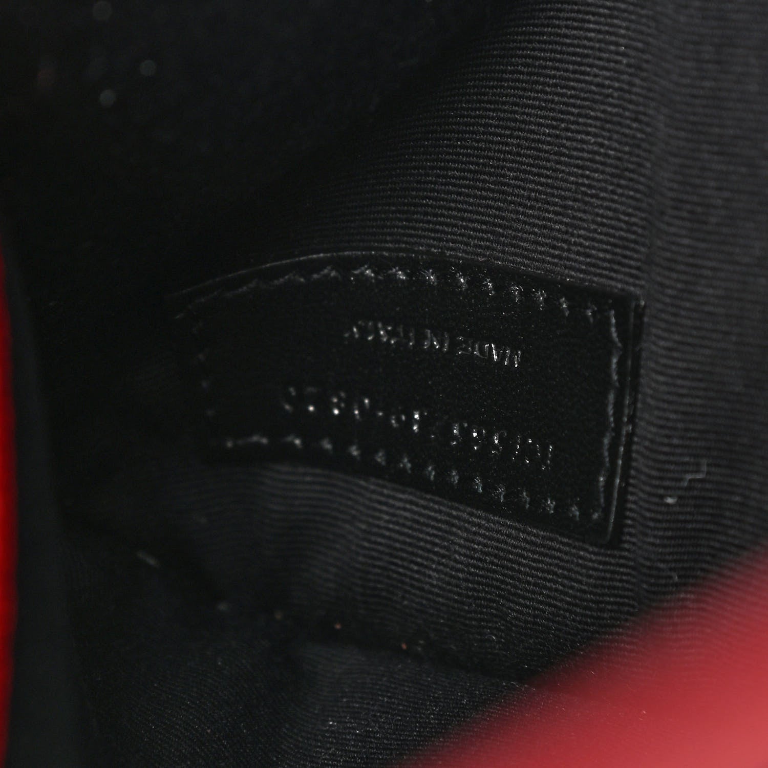 Saint Laurent Grain De Poudre Uptown Pouch Red 7 of 7