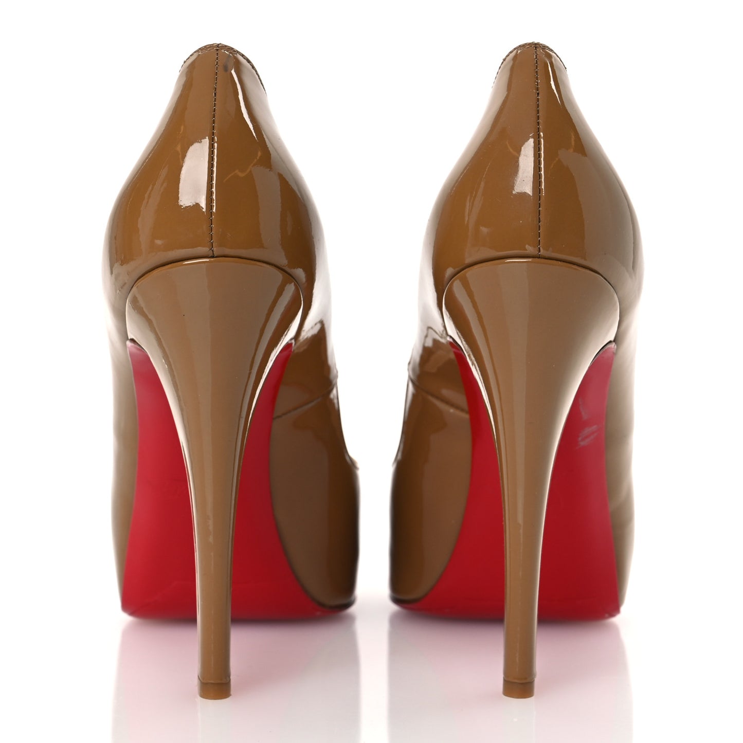 Patent New Very Prive 120 Pumps 38.5 Nude