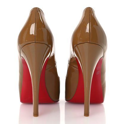 Christian Louboutin Patent New Very Prive 120 Pumps 38.5 Nude 6 of 11