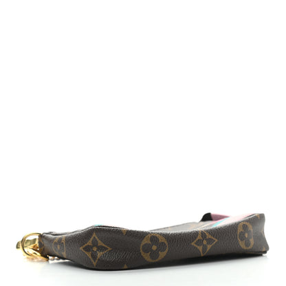 Louis Vuitton Monogram 2016 Christmas Animation Mini Pochette Accessories Rose Ballerine 3 of 6