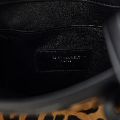 Saint Laurent Pony Hair Leopard Print Baby Sac De Jour Black 6 of 11