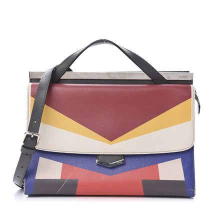 Fendi Vitello Elite Demi Jour Shoulder Bag Multicolor 1 of 14