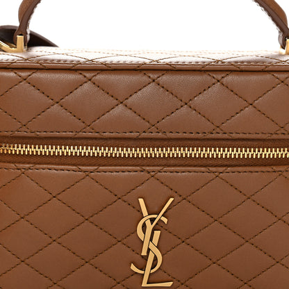 Saint Laurent Lambskin Quilted Mini Gaby Vanity Case Fox 8 of 11