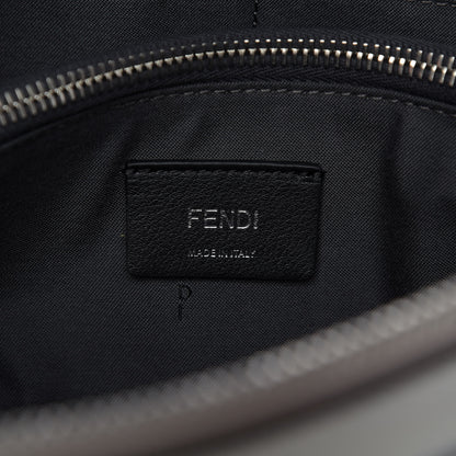 Fendi Vitello Dolce Flowerland Studded Medium By The Way Boston Bag Grigio Polvere White Ice Multicolor 8 of 9