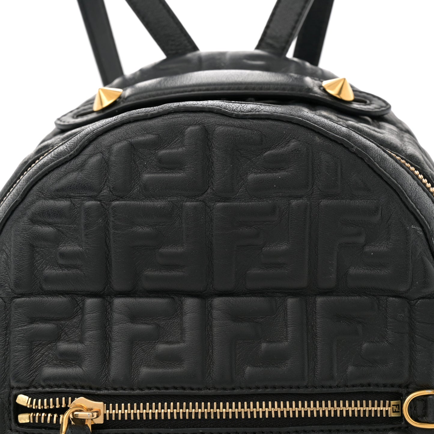 Nappa FF 1974 Embossed Mini Backpack Black