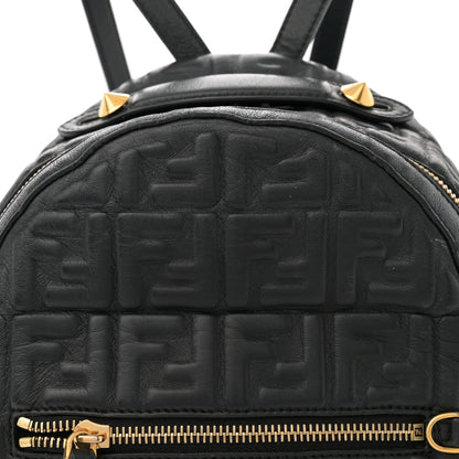 Fendi Nappa FF 1974 Embossed Mini Backpack Black 8 of 14