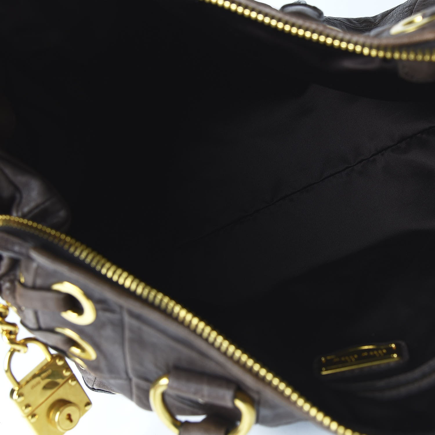 Miu Miu Nappa Chevron Grommet Tote 5 of 9