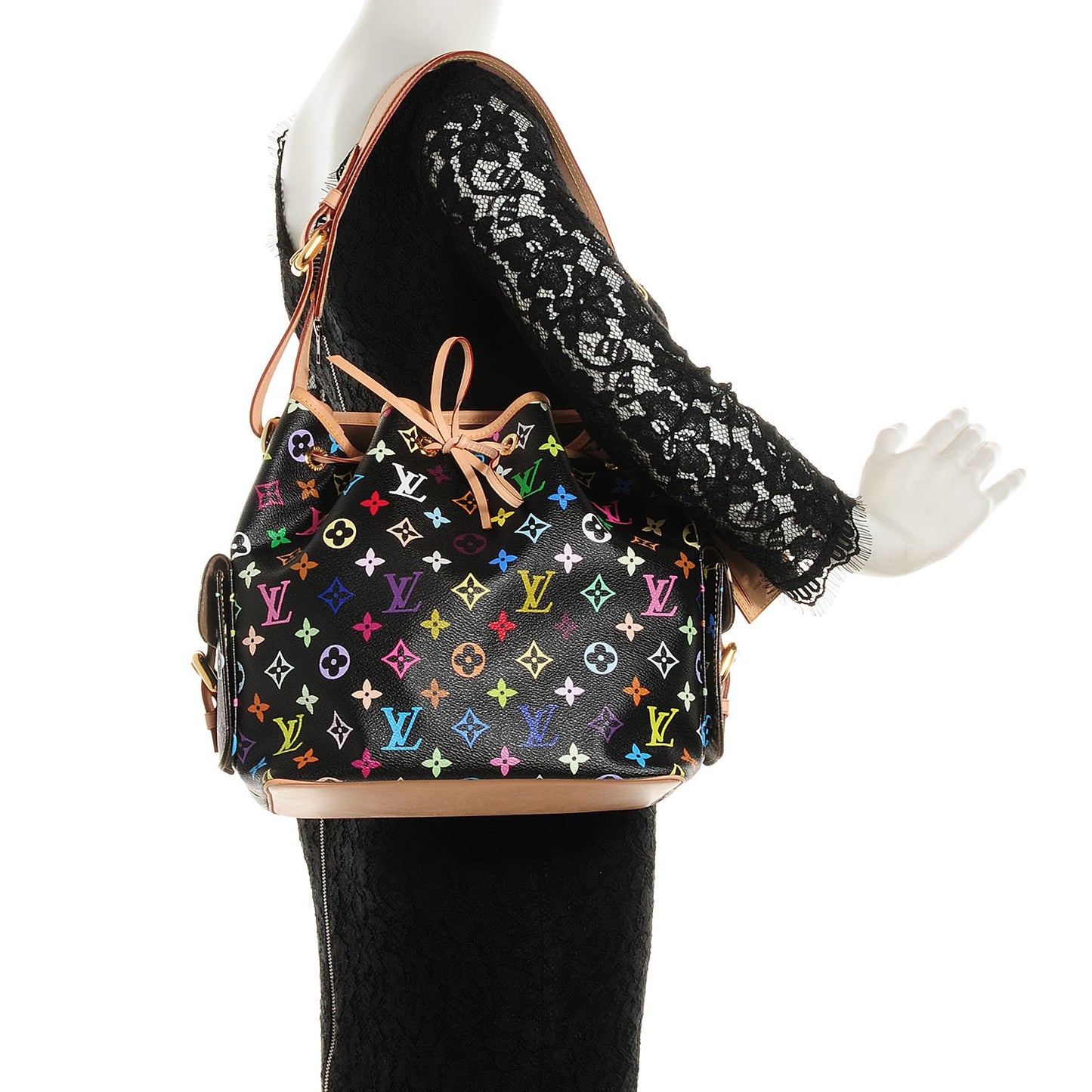 Monogram Multicolor Petit Noe Black