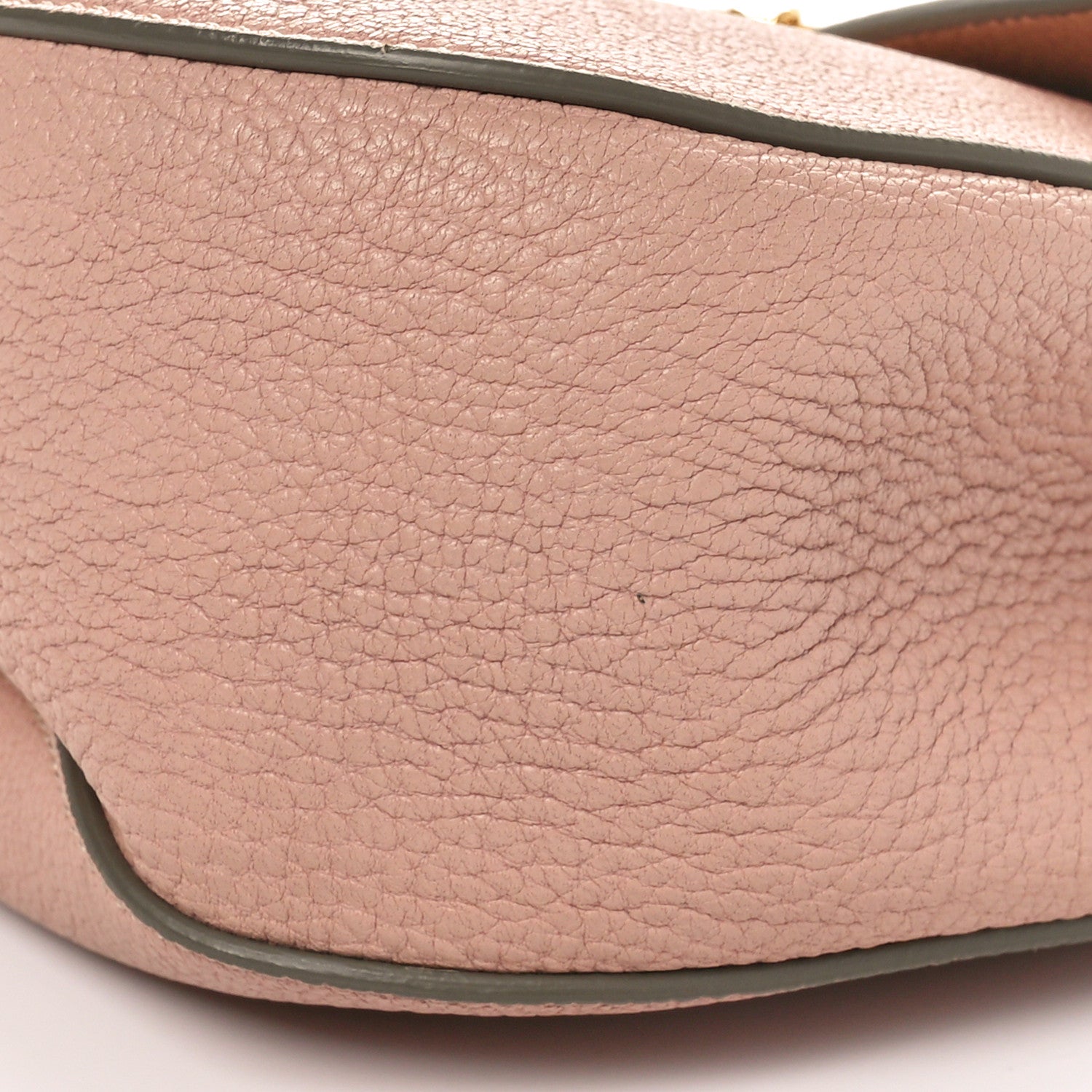 Chloe Grained Lambskin Mini Drew Shoulder Bag Cement Pink 8 of 8
