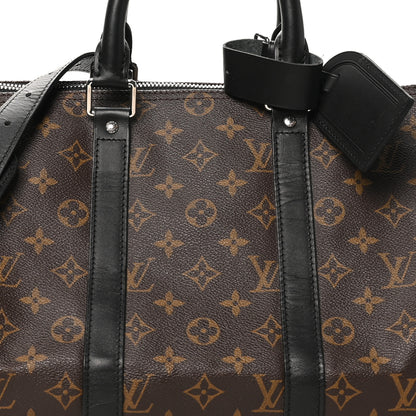 Louis Vuitton Monogram Macassar Keepall Bandouliere 45 7 of 9