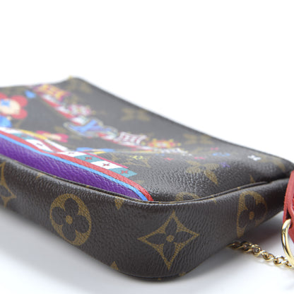 Louis Vuitton Monogram 2020 Christmas Animation Bumper Cars Mini Pochette Accessories Coquelicot 6 of 9