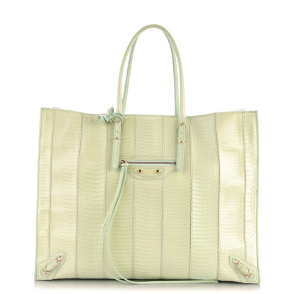 Balenciaga Python Papier A4 Tote Vert 1 of 9