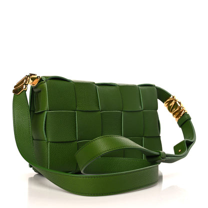 Bottega Veneta Grained Calfskin Maxi Intrecciato Cassette Crossbody Bag Avocado 3 of 9