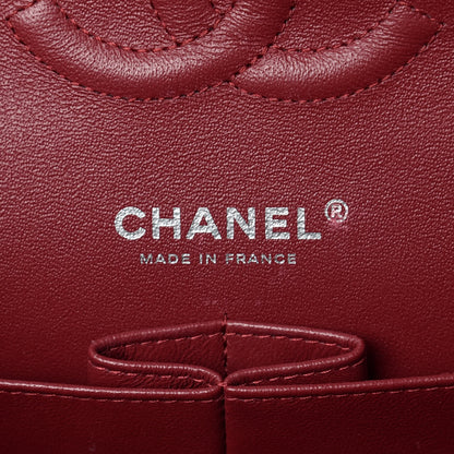 Chanel Patent Calfskin Quilted Medium Double Flap Burgundy 8 of 9