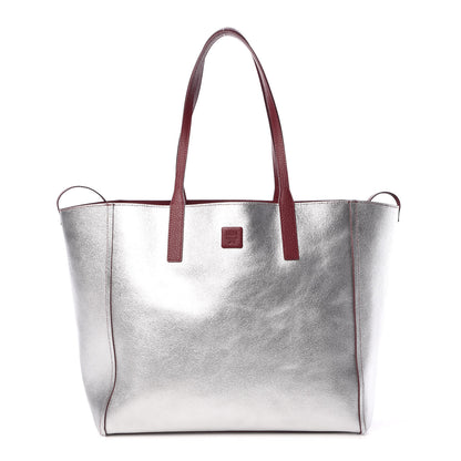 MCM Grained Calfskin Medium Reversible Wandel Tote Ruby Tan 4 of 15