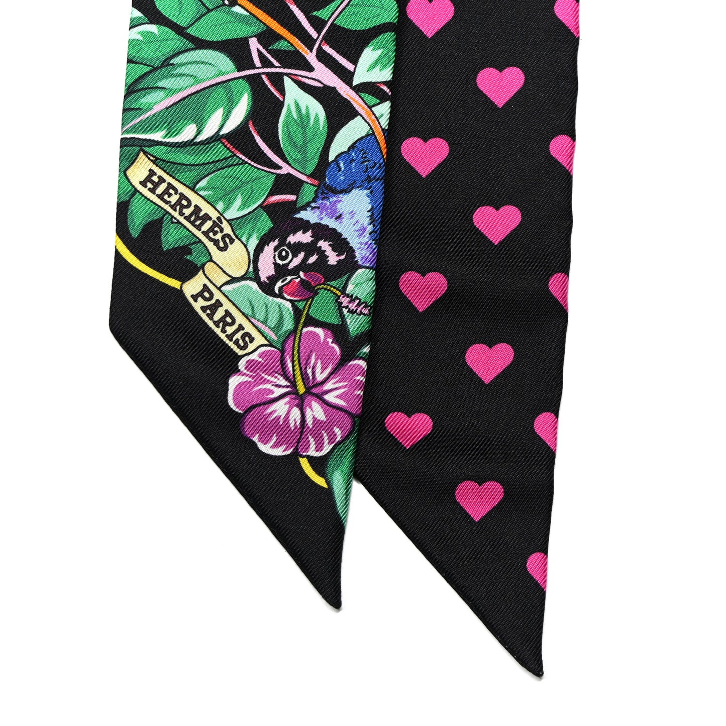 Silk Jungle Love Love Twilly Black Vert Rose Vif