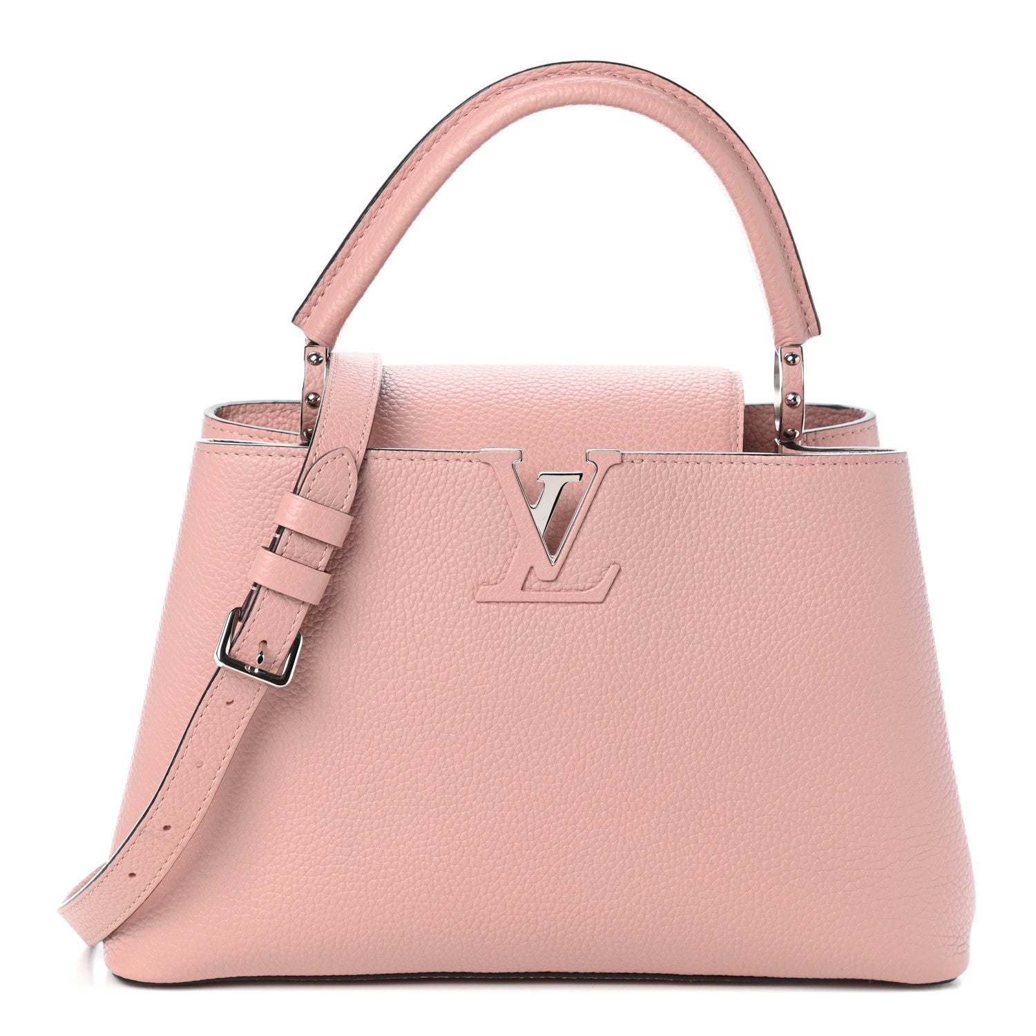 Louis Vuitton Taurillon Capucines PM Magnolia 1 of 9