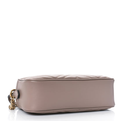 Gucci Calfskin Matelasse Small GG Marmont Chain Shoulder Bag Porcelain Rose 4 of 9