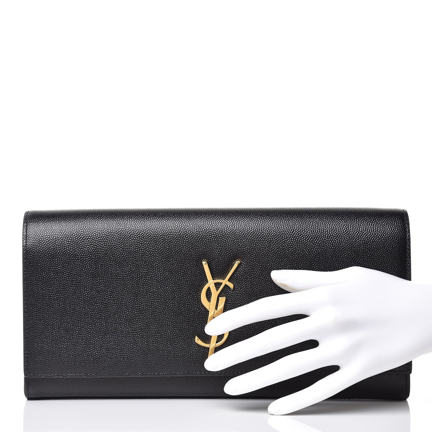 Grain De Poudre Monogram Cassandre Clutch Black