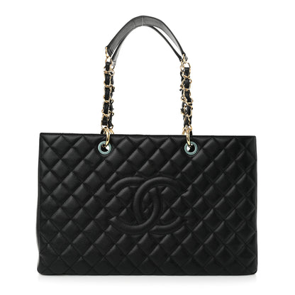 Chanel Caviar Quilted XL Grand Shopping Tote GST Black 1 of 10
